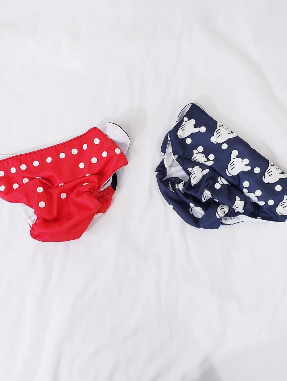 Albee Baby Disney Cloth Diaper Cover Pocket Diaper Mickey Hands 2-Pack